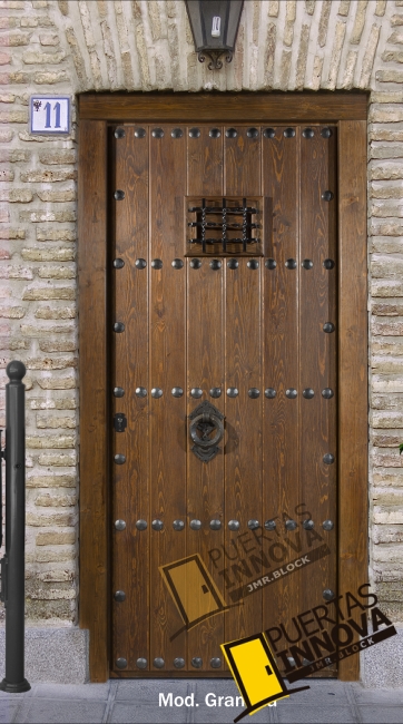 puerta exterior rústica modelo granada